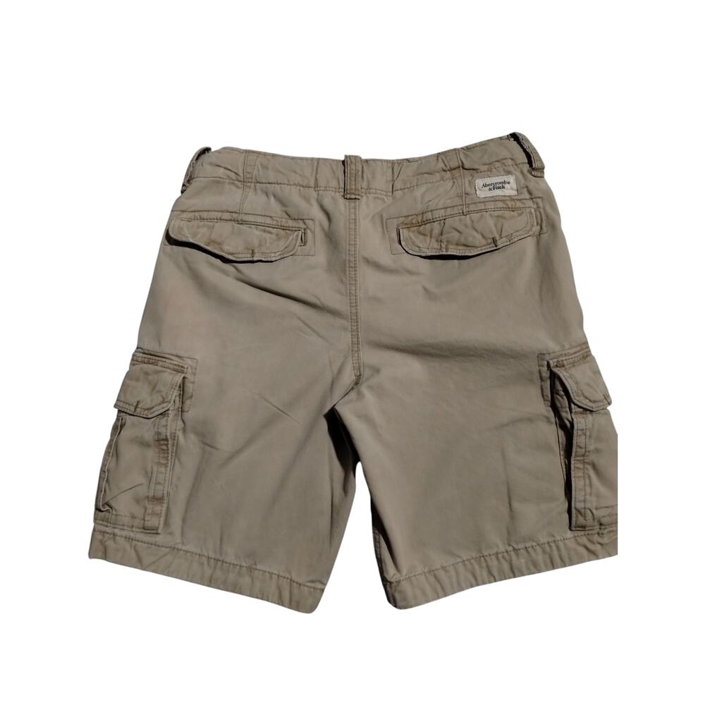 Y2K Abercrombie & Fitch Men's size 30 Distressed Tan Cargo Shorts Grungecore - Picture 9 of 12